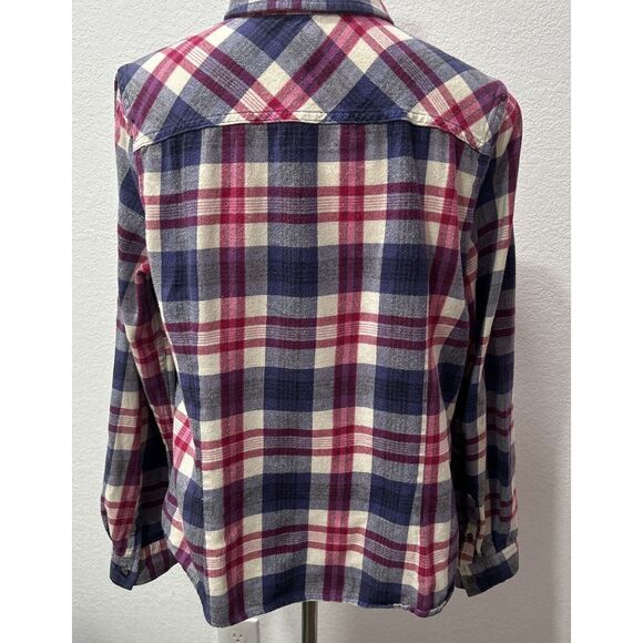 Mossimo Multicolor plaid button down pockets women's Long Sleeve Shirt Dress XL - Picture 4 of 7